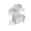 Консоль под раковину ArtCeram FLAIR 3.0 ACA067 05 белый (матовый)
