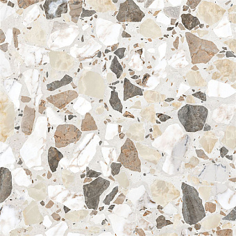 Лаппатированный керамогранит VITRA Marble-Х K949791LPR01VTE0 Терраццо 60х60см 1,44кв.м.