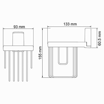 Держатель освежителя WASSERKRAFT Leine K-5000 K-5045 хром