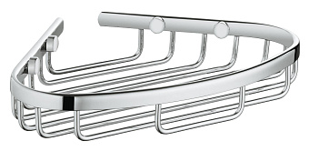 Полка в ванную угловая GROHE BauCosmopolitan 40664001 1-ярусная 16,4х20,2см хром