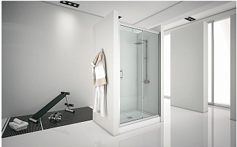 Душевая дверь AQUANET Alfa 273611 200х161,5см стекло прозрачное