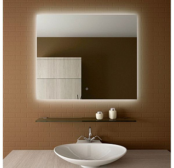 Зеркало MIRSANT Glassy УТ000032187 80х80см с подсветкой