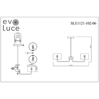 Светильник потолочный Evoluce AERIN SLE1121-102-06 240Вт E14
