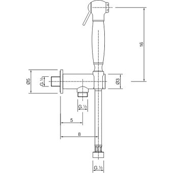 Гигиенический душ Cisal Shower AR00791021 хром