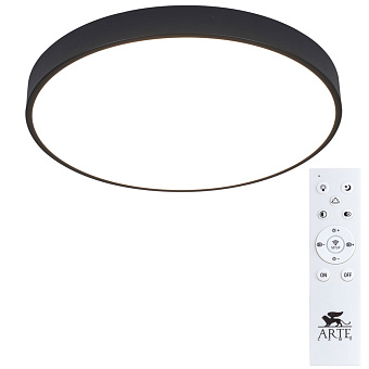 Светильник потолочный Arte Lamp ARENA A2672PL-1BK 70Вт LED