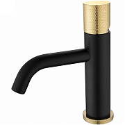 Смеситель для раковины Boheme Stick 121-BG.2 золотой/чёрный