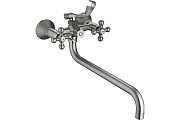 Смеситель для ванны Maxonor MN2619-5 серебристый
