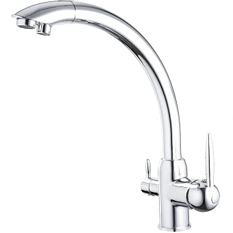 Смеситель для кухни Maxonor MN4399 поворотный излив хром