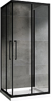 Угловое ограждение Abber Schwarzer Diamant AG02080BH-S80B 195х80см стекло прозрачное