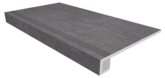 Плитка для ступеней ESTIMA Spectrum Set/Steptrade/SR06_NS/33x120/Riser/SR06_NS/14,5x12 Graphite 120х33смкв.м. неполированная