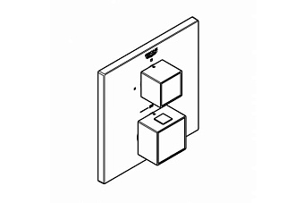 Смеситель для душа GROHE Grohtherm Cube 24153DC0 сталь