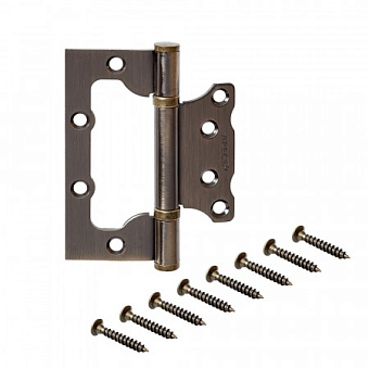 Петля карточная APECS B2-Steel-AB 100х75мм бронза