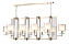 Люстра подвесная CRYSTAL LUX NICOLAS NICOLAS SP10 L1300 GOLD/WHITE 600Вт 10 лампочек E14
