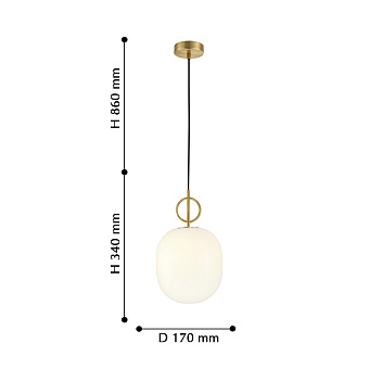 Светильник подвесной Favourite Sincera 2655-1P 40Вт G9