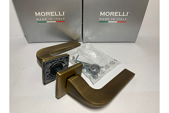 Дверная ручка нажимная MORELLI LUXURY SPUTNIK-SQ CAFFE кофе