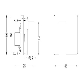 Бра Maytoni Mirax C040WL-L3B3K 3Вт LED