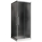 Угловое ограждение Abber Schwarzer Diamant AG02100MH 195х100см стекло матовое