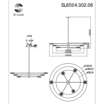 Светильник потолочный ST Luce VICO SL6504.302.06 30Вт LED