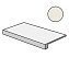 Плитка для ступеней Atlas Concord Италия Dwell A1KW Off White Scalino 60х30см 0,18кв.м. неполированная