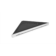 Полка в ванную угловая RAVAK Slim C X07P576 1-ярусная 20,6х29см чёрный/хром