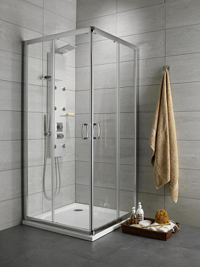 Угловое ограждение RADAWAY Premium D 75x90 190х90см стекло прозрачное