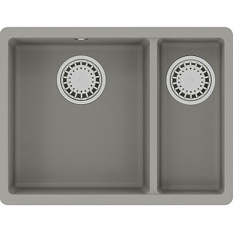 Мойка кухонная LEMARK SINARA 550.2-U 9910081 42х55см грей