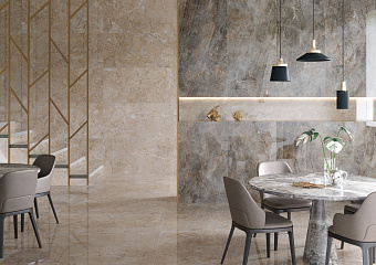 Лаппатированный керамогранит VITRA Marble-X K949750LPR01VTEP Аугустос Тауп 60х120см 2,16кв.м.
