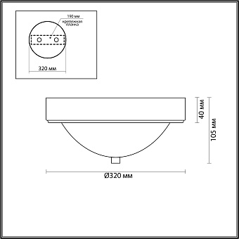 Светильник настенно-потолочный Lumion NINA 5259/2C 120Вт E27