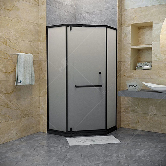 Угловое ограждение RGW Hotel 03063100-11 195х100см стекло чёрный