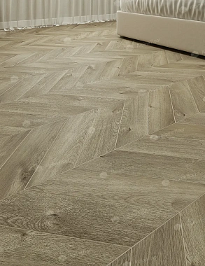 Виниловый ламинат Alpine Floor Дуб Натуральный Отбеленный Chevron ECO 18-3 600х127х5мм 43 класс 1,68кв.м