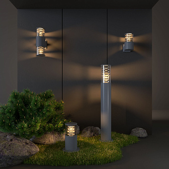 Светильник ландшафтный Elektrostandard Strada 1507 TECHNO 40Вт IP54 E27 серый