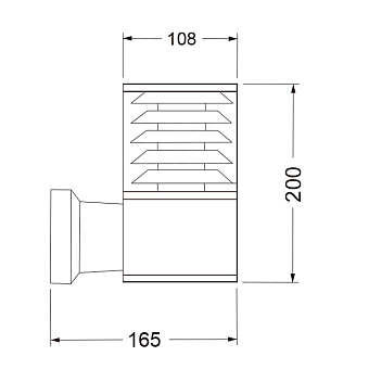Бра Maytoni Bronx O576WL-01GR 60Вт E27