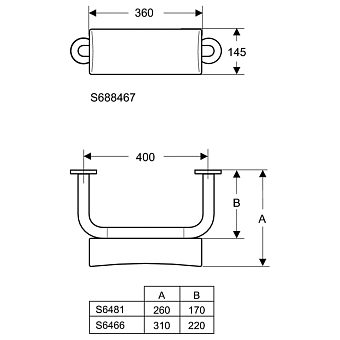 Опора для спины IDEAL STANDARD S6466MY