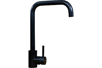 Смеситель для кухни MELANA Tondo 610104B поворотный излив чёрный