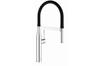 Смеситель для кухни GROHE Essence New 30294000 гибкий излив хром/белый