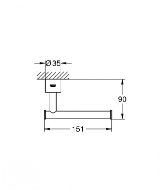 Держатель для аксессуаров GROHE Atrio New 40313003 хром