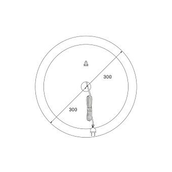 Зеркало IDDIS Esper ESP600Ri98 60х60см с подсветкой