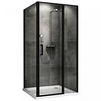 Угловое ограждение Abber Sonnenstrand AG04100BS-S80B 195х80см стекло прозрачное