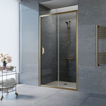 Душевая дверь Vegas Glass ZP ZP 140 05 01 190х140см стекло прозрачное