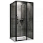 Угловое ограждение Abber Sonnenstrand AG04100BS-S80B 195х80см стекло прозрачное