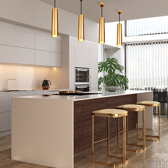 Светильник подвесной Eurosvet DLN106/DLN107 DLN107 GU10 золото 40Вт GU10