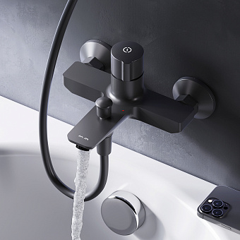Смеситель для ванны AM-PM X-Joy S F85A10522 чёрный