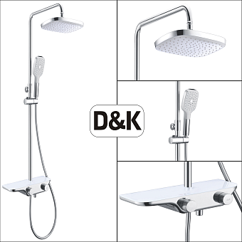 Душевая система D&K BayernPotsdam DA2193701B17 хром