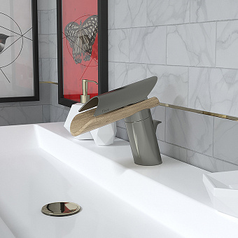 Смеситель для раковины Paini Morgana 73PW211LH никель