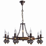 Люстра подвесная Arte Lamp CARTWHEEL A4550LM-8CK 60Вт 8 лампочек E14