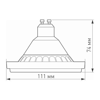 Светодиодная лампа Arlight 025628 GU10 12Вт 4000К