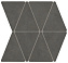 Керамическая мозаика Atlas Concord Италия Boost Natural A7CR Coal Mosaico Rhombus 33,8х36,7см 0,496кв.м.