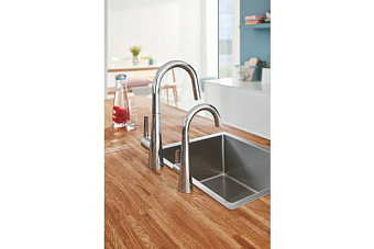 Смеситель для кухни GROHE Zedra 30026002 высокий излив хром