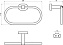 Полотенцедержатель RAVAK Chrome CR 300.00 хром 21,5см