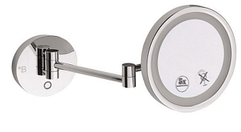 Косметическое зеркало BEMETA MIRROR 112101149 20х25,5см глянец с подсветкой